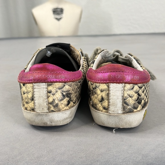 Golden Goose Girls Superstar Python Effect Leather Sneakers - Picture 3 of 8